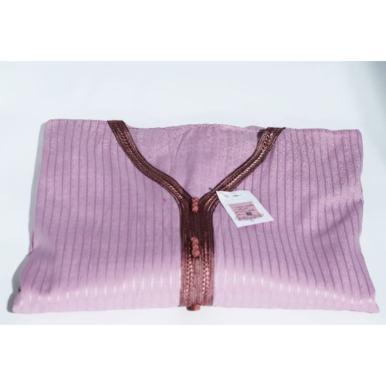 Jebba tunisienne rose traditionnelle