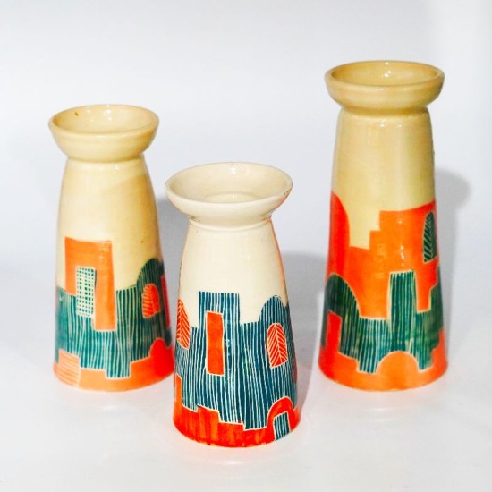 Trio de bougies artisanales