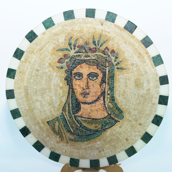 Portrait en mosaïque artisanal