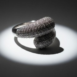 Bague Élégance en Argent 925 Sertie de Zircons